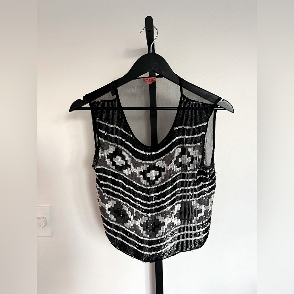 Chan Luu sequin top sz XS